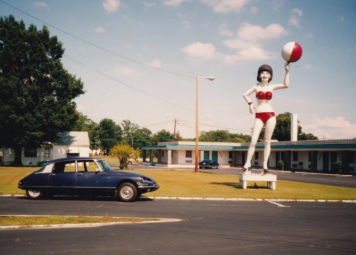 High lonesome on the old road.